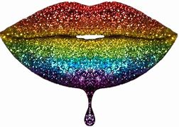 Image result for Glitter Lips Rainbow Candy