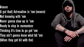 Image result for Lyrics Rap Venom Eminem