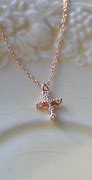 Image result for Rose Gold Cross Necklace for Women
