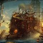 Image result for Steampunk Factory Floating