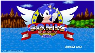 Image result for Sonic 1 Title Screen Shadow Box