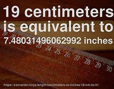 Image result for How Big Is 19 Cm in Inches