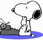 Image result for Snoopy Typing