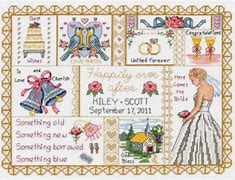Image result for wedding cross stitching kit