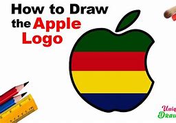 Image result for How to Draw Apple Sign