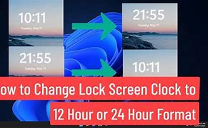 Image result for Clock Lock Screen Laptop