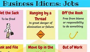 Image result for Work Idioms