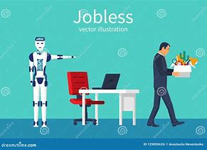 Image result for Robot Replacing Man Cartoon