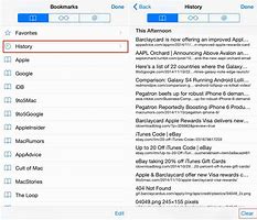 Image result for iPhone Browser History