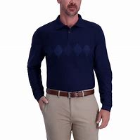 Image result for Haggar Long Sleeve Polo Shirts