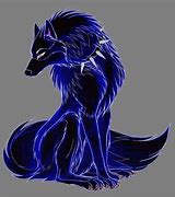 Image result for Blue Anime Wolf Demon