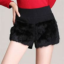 Image result for Fur Trim Shorts