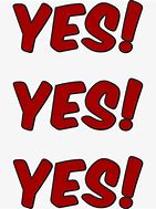 Image result for Yes Yes Yes Sticker
