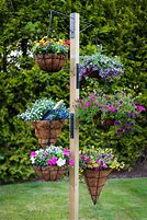 Image result for Garden Hanging Basket Stand