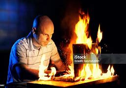 Image result for Flaming Computer