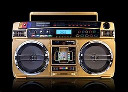 Image result for Gold Boombox