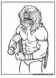 Image result for Ultimate Warrior Coloring Pages