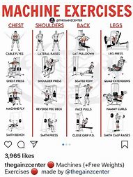 Image result for Weight Machine Workout Plan