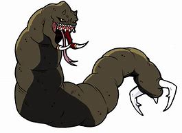 Image result for Worm Monster Cartoon