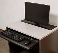 Image result for Recessed Monitor Computer Desk