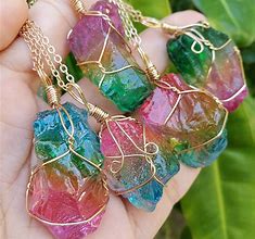 Image result for Rainbow Crystal Necklace