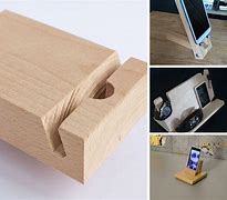 Image result for Wooden Phone Dock