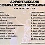 Image result for Teamwork Pros and Cons