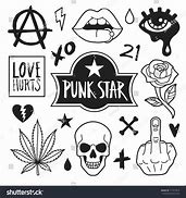 Image result for Punk Sign Hand Sketch