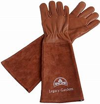 Image result for Leather Thornproof Gardening Gloves