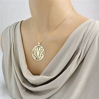 Image result for Necklace with Initial Pendant