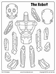 Image result for Cut Out Robot with Four Basic Shapes