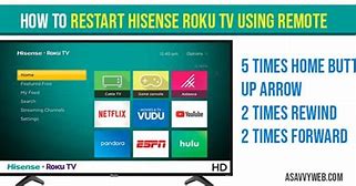 Image result for How to Restart Hisense Roku TV