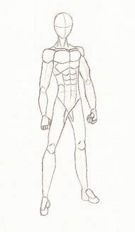 Image result for Full Body Anime Guy Sketch