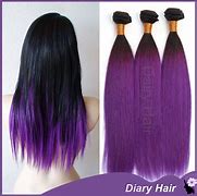 Image result for Hair Extensions Dark Purple