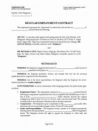 Image result for Regular Employee Contract