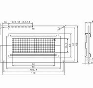 Image result for 16X4 LCD Dimensions