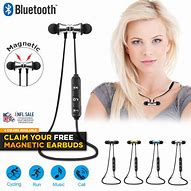 Image result for Magnetic Bluetooth Earbuds