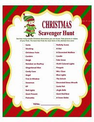 Image result for Christmas Scavenger Hunt