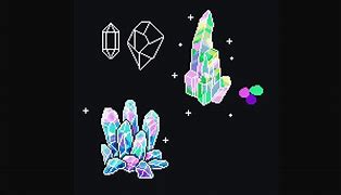 Image result for Pixelated Crystals