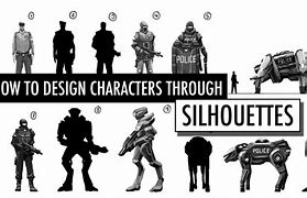 Image result for Silhouette Character Design
