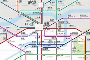 Image result for Osaka Subway Map Japanese