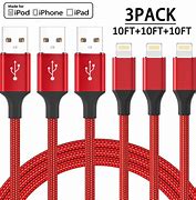 Image result for Red iPhone Charger Cord