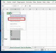Image result for How to Convert Text to Number Excel