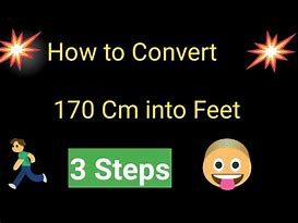 Image result for 170 Centimeters to Feet