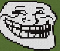 Image result for pixels troll faces painting