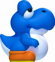 Image result for Super Mario Blue Yoshi