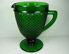 Image result for Vintage Green Barrel Water Pitcher