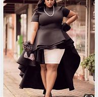 Image result for Black Peplum Blouse Plus Size