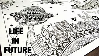 Image result for The Future with Computer Poster Drawing