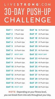 Image result for Live STRONG 30-Day Push-Up Challenge